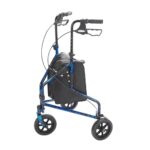 Deluxe 3 Wheel Aluminum Rollator, 7.5" Casters - Image 3