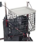 Deluxe 3 Wheel Aluminum Rollator, 7.5" Casters - Image 8