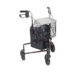 Deluxe 3 Wheel Aluminum Rollator, 7.5" Casters - Image 7