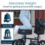 Foam Knee Walker Pad with Comfort Gel - Image 3