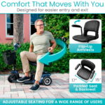 3 Wheel Mobility Scooter - Electric Long Range Powered Wheelchair - Image 6