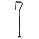 Hugo Ergonomic Offset Handle Cane with QuadPod Cane Tip
