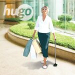 Hugo Ergonomic Offset Handle Cane with QuadPod Cane Tip - Image 10
