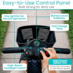 4 Wheel Mobility Scooter - Electric Powered with Seat for Seniors - Image 7