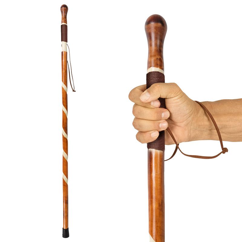 Image_1-2024-04-02T132935.024 Carved Wooden Walking Stick - Image 1