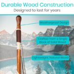 Carved Wooden Walking Stick - Image 3