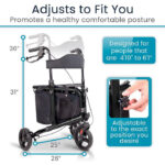 Tri-Rollator with Seat - Image 5