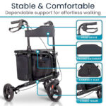 Tri-Rollator with Seat - Image 7