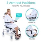Reclining Shower Commode Transport Chair - Image 8