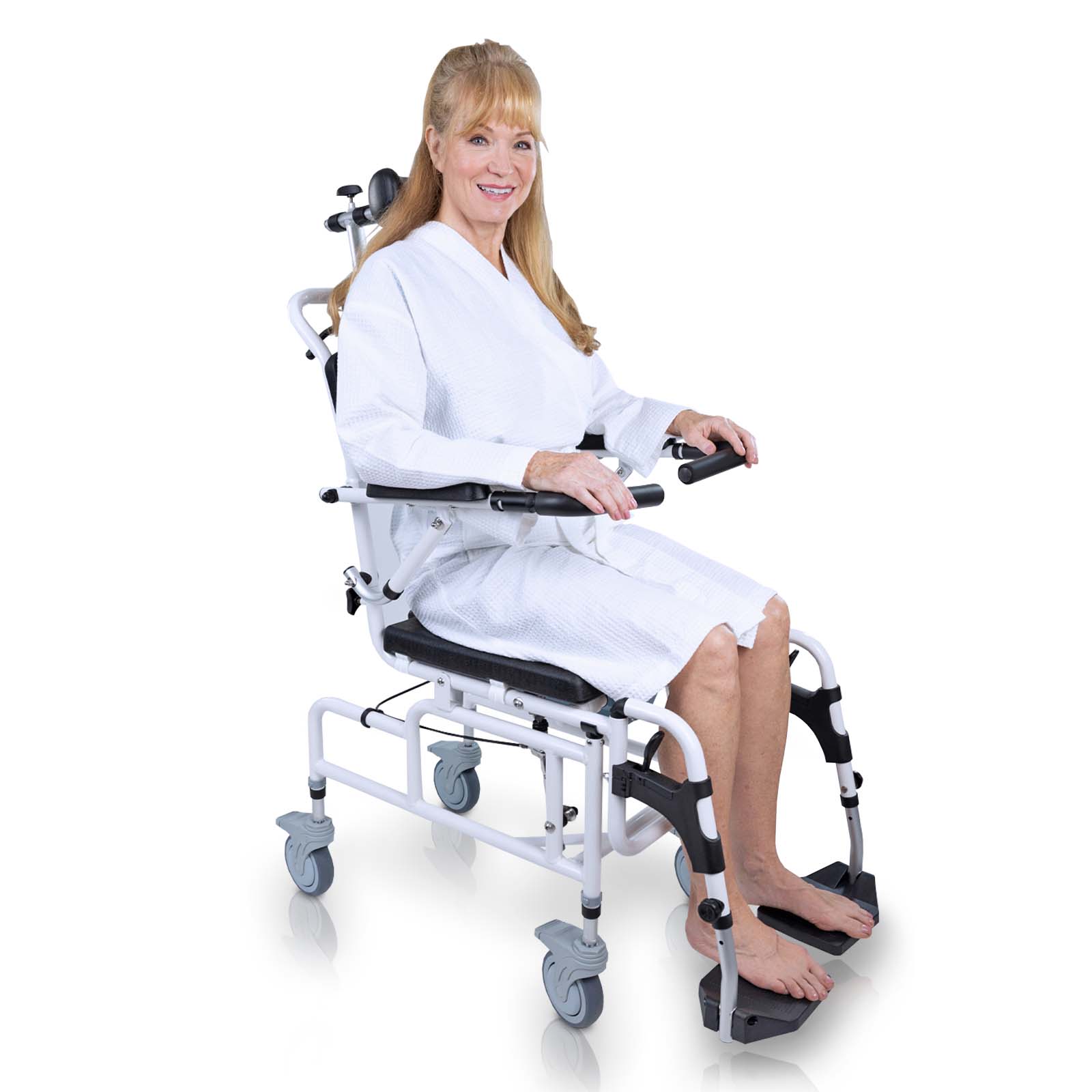 reclining_shower_commode_transport_chair Reclining Shower Commode Transport Chair - Image 1