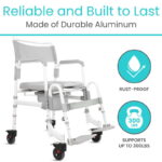 Shower Commode Transport Chair - Image 3