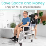 Shower Commode Transport Chair - Image 8